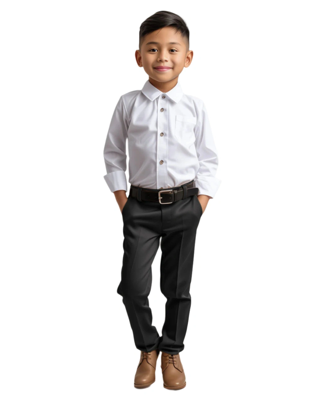 "Zegarie Boys’ Suit Pants – Black: Stylish & Smart for Young Gents!"